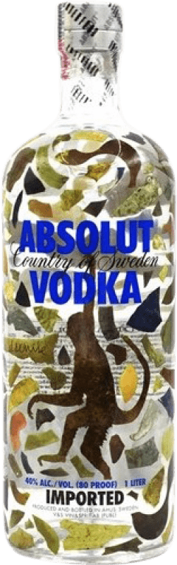 2 164,95 € 免费送货 | 伏特加 Absolut Brazilian Monkey 瑞典 瓶子 1 L