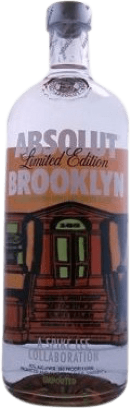275,95 € Envío gratis | Vodka Absolut Brooklyn Edición Limitada Suecia 1 L