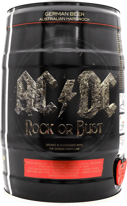 21,95 € Free Shipping | Beer ACDC Rock or Brust Germany Special Bottle 5 L