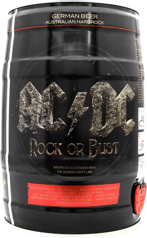 21,95 € Kostenloser Versand | Bier ACDC Rock or Brust Deutschland Spezialflasche 5 L
