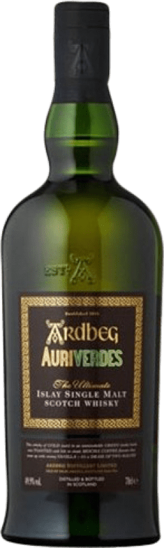 379,95 € Envio grátis | Whisky Single Malt Ardbeg Auriverdes Escócia Reino Unido 70 cl