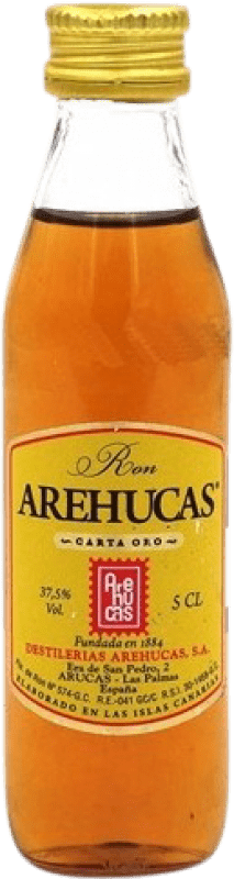 1,95 € Envío gratis | Ron Arehucas España Botellín Miniatura 5 cl