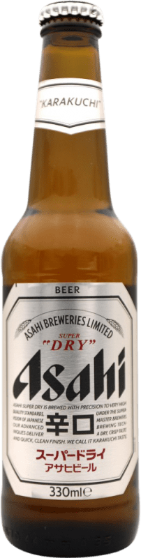 3,95 € Kostenloser Versand | Bier Asahi Japan Drittelliterflasche 33 cl