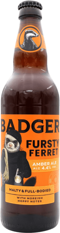 2,95 € Envio grátis | Cerveja Badger Fursty Ferret Ale, Amber — Âmbar Reino Unido Garrafa Medium 50 cl