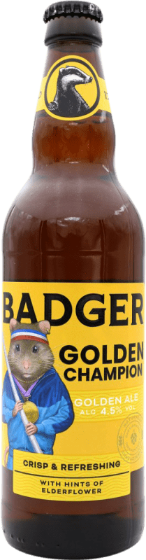 2,95 € 送料無料 | ビール Badger Champion Golden Ale — ゴールデン イギリス ミディアムボトル 50 cl