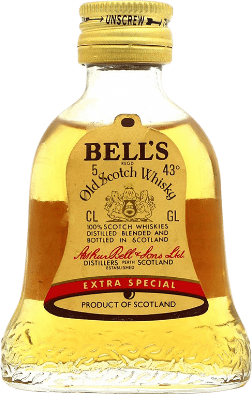 46,95 € 免费送货 | 威士忌混合 Bell's Extra Special 收藏家标本 苏格兰 英国 微型瓶 5 cl