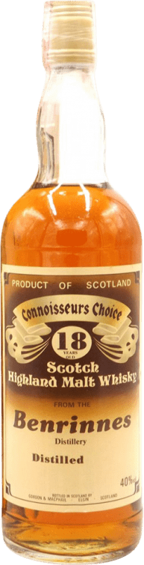 1 136,95 € Envio grátis | Whisky Single Malt Benrinnes Reino Unido 18 Anos Garrafa 70 cl Exemplar de colecionador Não Próprio para Consumo