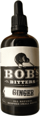 29,95 € Envío gratis | Ginebra Bob's Bitter Ginger Nueva Zelanda Botellín Miniatura 10 cl