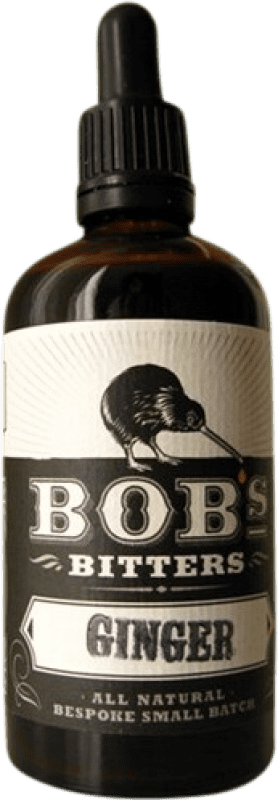 29,95 € Бесплатная доставка | Джин Bob's Bitter Ginger Новая Зеландия миниатюрная бутылка 10 cl