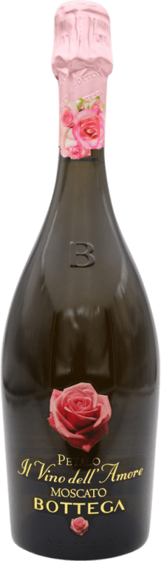 15,95 € Бесплатная доставка | Белое игристое Bottega Pétalo Il Vino dell' Amore I.G. Tokaj-Hegyalja Италия Muscat бутылка 75 cl