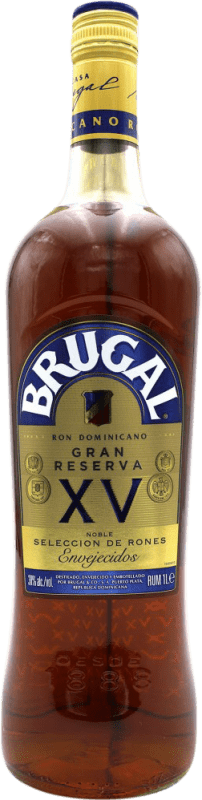 34,95 € Envio grátis | Rum Brugal XV Espécime de Colecionador Grande Reserva República Dominicana Garrafa 1 L