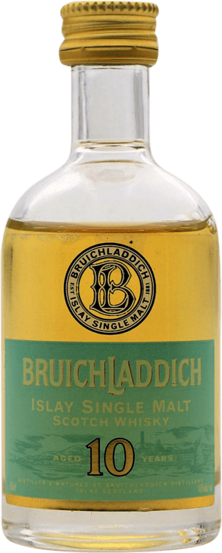26,95 € Envoi gratuit | Whisky Single Malt Bruichladdich Ecosse Royaume-Uni 10 Ans Mini-Bouteille 5 cl Objet de Collection Non Destinée à la Consommation