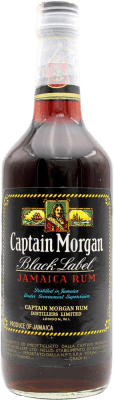 261,95 € Free Shipping | Rum Captain Morgan Black Label Collector's Specimen Jamaica Bottle 70 cl