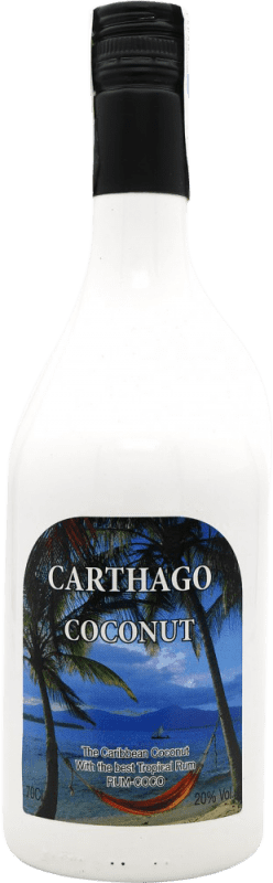 7,95 € Envío gratis | Licores Carthago Coconut España Botella 70 cl