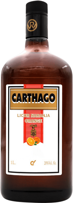 12,95 € Envío gratis | Licores Carthago Naranja España Botella 1 L