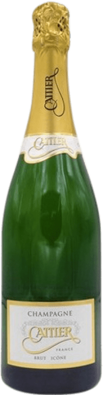 36,95 € Envío gratis | Espumoso blanco Cattier Icône Brut A.O.C. Champagne Francia Botella 75 cl