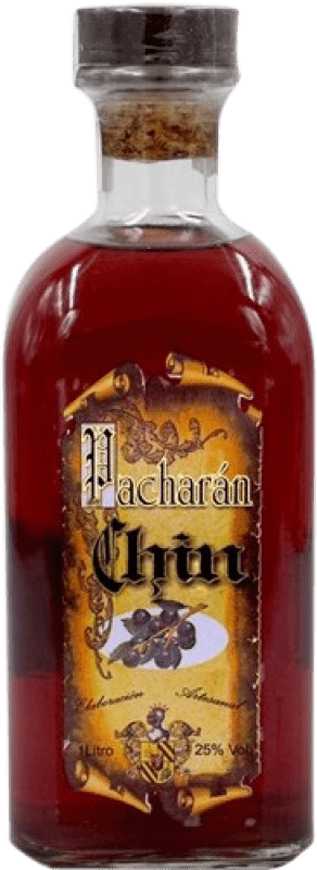 10,95 € Envío gratis | Pacharán Chin España Botella 1 L