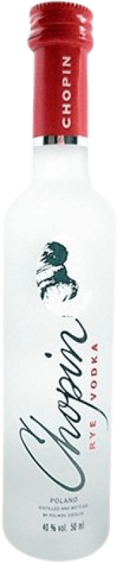 14,95 € Envoi gratuit | Vodka Chopin Rye Pologne Mini-Bouteille 5 cl