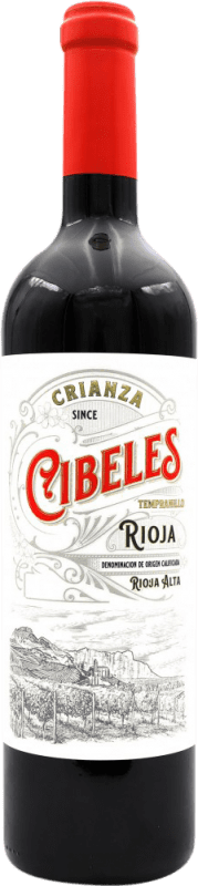 7,95 € Free Shipping | Red wine Cibeles Aged D.O.Ca. Rioja Spain Bottle 75 cl