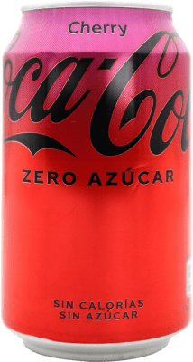 2,95 € Envio grátis | Refrescos e Mixers Coca-Cola Cherry Zero Espanha Lata 33 cl