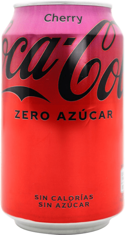2,95 € Free Shipping | Soft Drinks Coca-Cola Zero Spain Can 33 cl Cherry