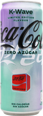 2,95 € 送料無料 | 飲み物とミキサー Coca-Cola K-Wave Zero スペイン アルミ缶 33 cl