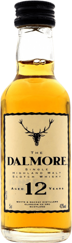 15,95 € 送料無料 | ウイスキーシングルモルト Dalmore コレクターの標本 スコットランド イギリス 12 年 ミニチュアボトル 5 cl
