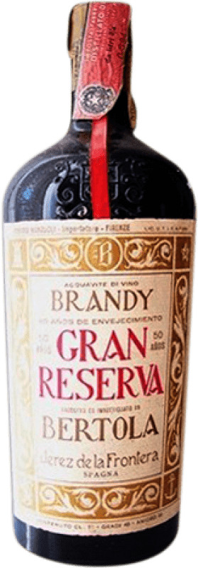 406,95 € Spedizione Gratuita | Brandy Díez Mérito Bertola Gran Riserva Spagna 50 Anni Bottiglia 70 cl Esemplare da Collezione Non Idoneo al Consumo