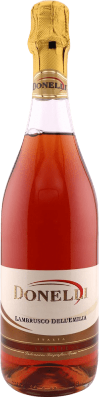 5,95 € 送料無料 | ロゼスパークリングワイン Donelli Rosado I.G.T. Emilia Romagna イタリア Lambrusco ボトル 75 cl