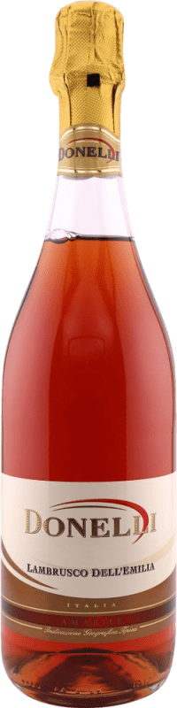 6,95 € Envio grátis | Espumante Rosé Donelli I.G.T. Emilia Romagna Itália Lambrusco 75 cl