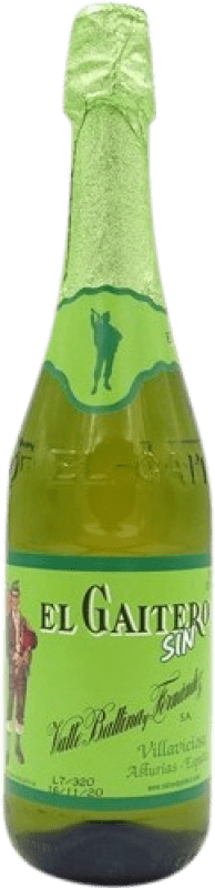 6,95 € Envío gratis | Sidra El Gaitero España 70 cl Manzana Sin Alcohol