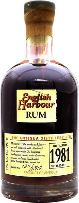 779,95 € Бесплатная доставка | Ром English Harbour Антигуа и Барбуда 25 Лет 70 cl