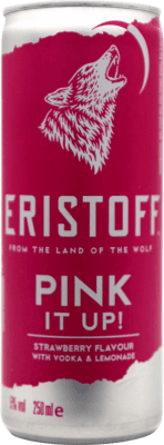 4,95 € 免费送货 | 伏特加 Eristoff Pink It Up 法国 铝罐 25 cl