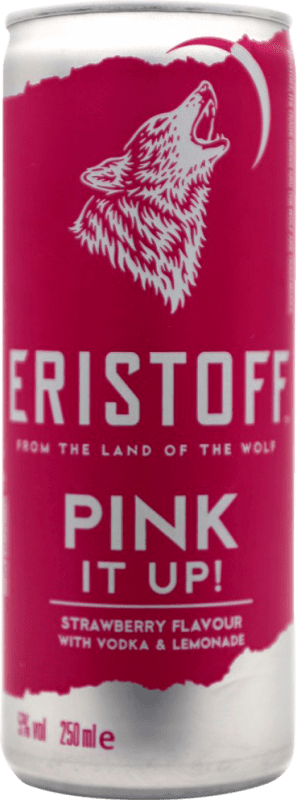 4,95 € 免费送货 | 调和剂 Mixer Eristoff Pink It Up 法国 罐 25 cl Strawberry — 草莓