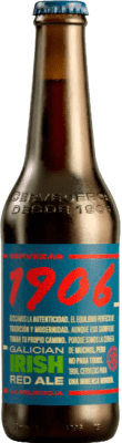 Bier 6 Einheiten Box Estrella Galicia 1906 Galician Irish Red 33 cl