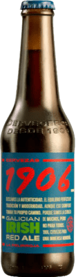 14,95 € Envio grátis | Caixa de 6 unidades Cerveja Estrella Galicia 1906 Galician Irish Red — Edição Vermelha Espanha Garrafinha Terço 33 cl