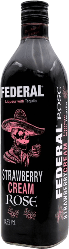 9,95 € 免费送货 | 利口酒霜 Federal Fresa con Tequila 西班牙 瓶子 70 cl