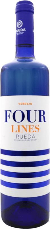 7,95 € Envoi gratuit | Vin blanc Four Lines D.O. Rueda Espagne Verdejo Bouteille 75 cl