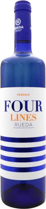 9,95 € Free Shipping | White Wine Four Lines D.O. Rueda Spain Verdejo 75 cl