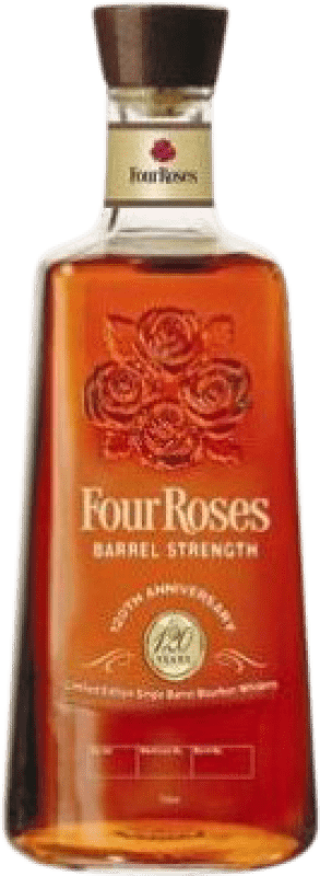 661,95 € Envío gratis | Whisky Bourbon Four Roses Barrel Strength 120th Anniversary Estados Unidos Botella 70 cl