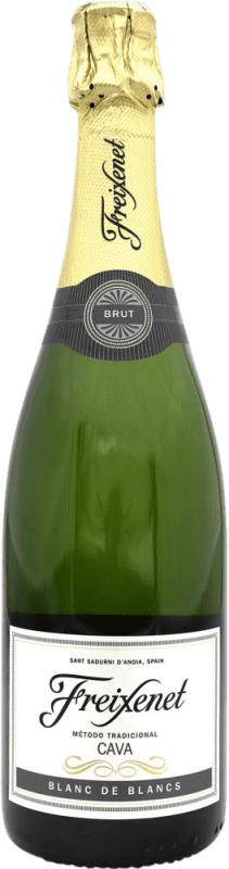 6,95 € Бесплатная доставка | Белое игристое вино Freixenet Brut — брют Blanc de Blancs D.O. Cava Испания 75 cl