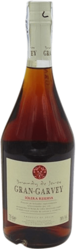 26,95 € Envio grátis | Brandy Conhaque Garvey Gran Grarvey Solera Reserva Espanha Garrafa 70 cl