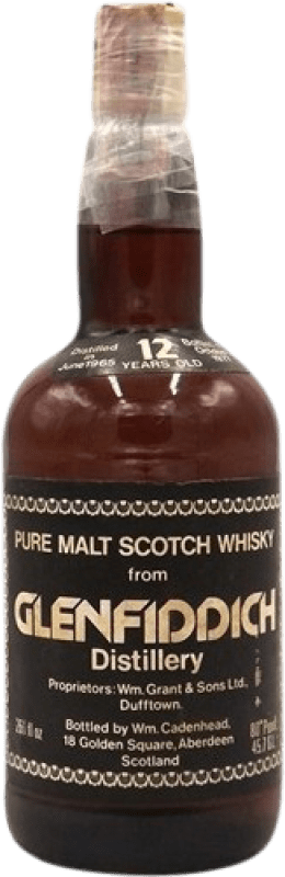 8 023,95 € Envío gratis | Whisky Single Malt Glenfiddich Cadenhead Escocia Reino Unido 12 Años 70 cl Ejemplar Coleccionista No Apto para Consumo