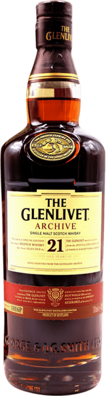 329,95 € 免费送货 | 威士忌单一麦芽威士忌 Glenlivet Archive 英国 21 岁 瓶子 70 cl