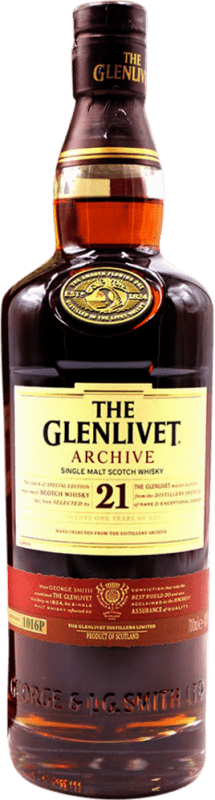 329,95 € Envoi gratuit | Single Malt Whisky Glenlivet Archive Royaume-Uni 21 Ans Bouteille 70 cl