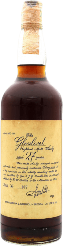 21 109,95 € 免费送货 | 威士忌单一麦芽威士忌 Glenlivet 收藏家标本 英国 27 岁 瓶子 70 cl