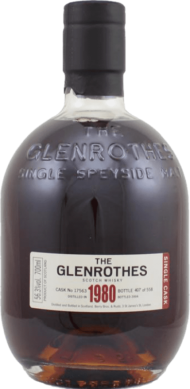 2 028,95 € Kostenloser Versand | Whiskey Single Malt Glenrothes Single Cask Sammlerexemplar Großbritannien Flasche 70 cl