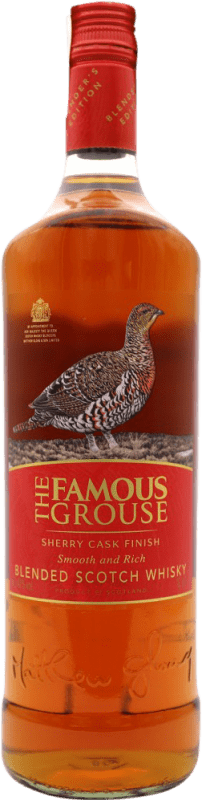 32,95 € Free Shipping | Whisky Blended Glenturret The Famous Grouse Sherry Cask Finish United Kingdom Bottle 1 L