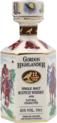 178,95 € Free Shipping | Whisky Single Malt Gordon Highlander United Kingdom 12 Years Miniature Bottle 10 cl