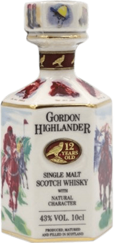 178,95 € 送料無料 | ウイスキーシングルモルト Gordon Highlander イギリス 12 年 ミニチュアボトル 10 cl